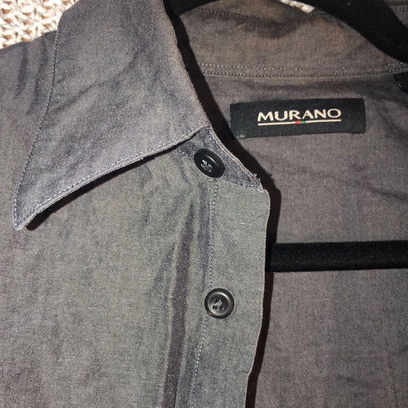 Murano Grey Casual Button Down Shirt! (M) - Picture 3 of 4